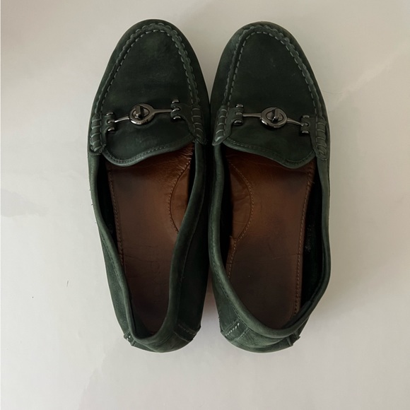 Coach Arlene mocassins in rare racing green color - Picture 2 of 7
